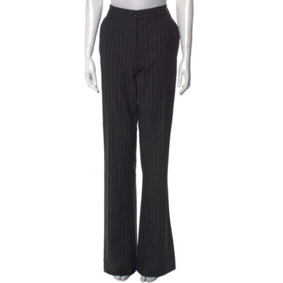 DOLCE & GABBANA VIRGIN WOOL WIDE LEG PANTS - Picture 1 of 8